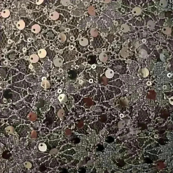 NIGHTWAY NWT Grey Sequined Cocktail Dress Size 14 - Picture 10 of 10